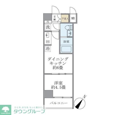 ジオエント駒込の物件間取画像